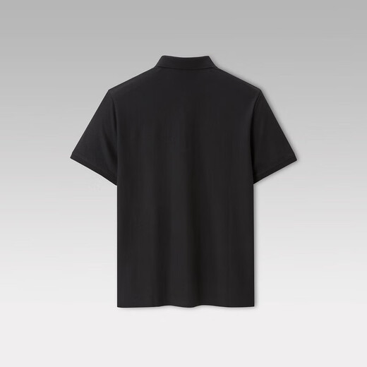 Heilan House (HLA) men's short-sleeved polo shirt 25 summer cool antibacterial casual business lapel high-end top men's short-sleeved summer dress black D6 M 170/88A recommended 63-68kg