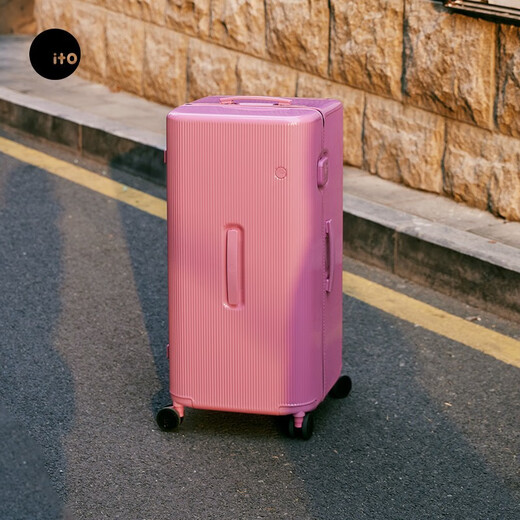 ITO行李箱大容量男女轻便小型密码箱托运箱出国登机箱拉杆箱旅行箱 梦境粉TRUNK 26英寸 需托运