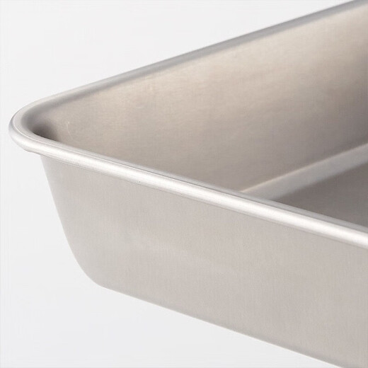 MUJI stainless steel square basin plus dining plate and kitchen utensil tray, length 26.5, width 20.5, height 4.5cm