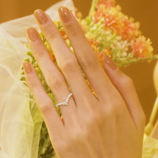 DR New Year's gift Wings of Freedom diamond women's ring platinum DR HEART series couple anniversary hot sale* small quantity in stock women's ring