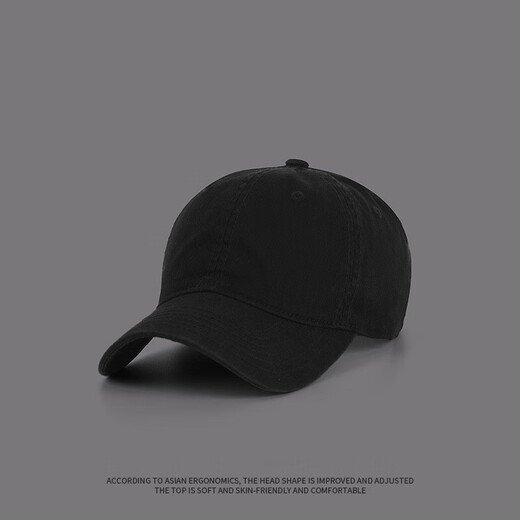 Chuanjita One Big Head Hat Men's Baseball Hat Men's Spring and Autumn Solid Cotton Soft Top Baseball Cap Trend Washing Plus Large Size Baseball Bloom Beige 2XL (Big Head Circle 58-62CM)