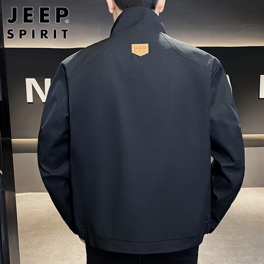 Jeep (JEEP) American high-end light luxury jacket men's 2025 spring and autumn new coat business top sports youth jacket trend khaki XL