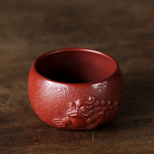 Shu's Yixing Zisha Cup Purely Handmade Tea Cup Master Cup Drinking Cup Personal Cup Original Mine Dahongpao Golden Toad Gift