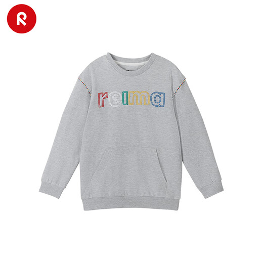 Reima Men, femmes et enfants Big Children's Sweat-shirt Automne et hiver nouvelles lettres sportives décontractées Pullover Cotton Top Pink 3030 110cm