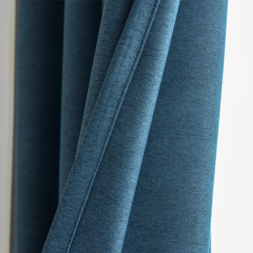 
Heysha [curtain + telescopic rod] curtains without hole punching installation a complete set of bedroom door curtains fully blackout bay windows. Dark blue (about 99% of blackout) rod 1.11.6 meters curtain 2.2*1.8 meters high double opening