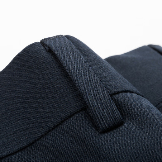 Qipai suit hard new business formal wear men's groom and best man wedding dress suit two-piece navy blue 46 A