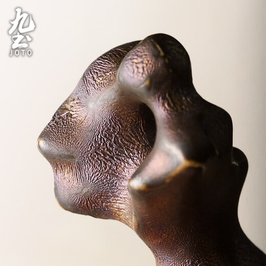 Jiutu ceramic chopstick holder, chopstick holder, retro creative household tableware holder, hotel table public chopstick holder, chopstick pillow, gilt version