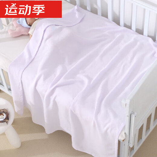 Gauze bath towel 2 layers baby double layer super soft absorbent newborn blanket newborn baby bath bag children's hair lavender 240*200cm single layer thin