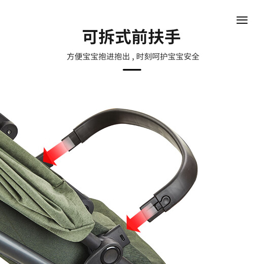 Детская коляска Goodbaby (gb) может сидеть и лежать, двусторонняя детская коляска, детская коляска с высоким обзором, легко складывающаяся детская коляска GB101