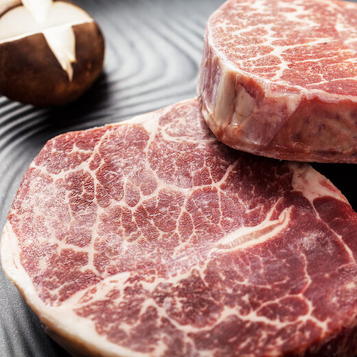 天谱乐食澳洲和牛M3/4日式原切牛排200g（2片) 谷饲360天嫩肩小米龙牛肉