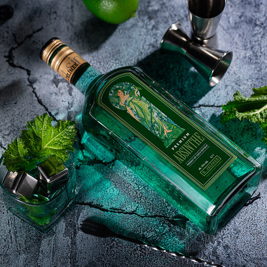 
Jerin Rudolph absinthe 70-degree spirit 700ml Czech original bottle imported foreign wine base wine Lijiao wine preparation wine Rudolph absinthe 700mL 1 bottle 70%vol