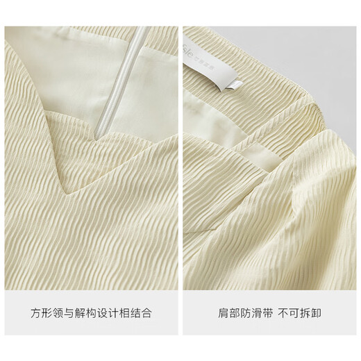 Fan Silan 23FS12172 Französisch Retro Elegantes Temperamentkleid für den Sommer für Frauen mit mittlerer Länge mit schwarzen Tupfen auf weißem Hintergrund s