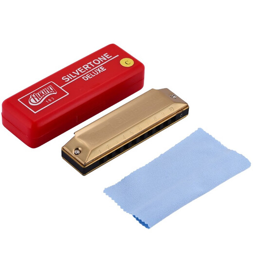 Yellow Card (HUANG) Harmonic 10-hole Blues Harmonic 10-hole C-tuning for adults 103-1 Upgrade Ten-hole Thickened Blues Performance 103 Upgrade Retro Color