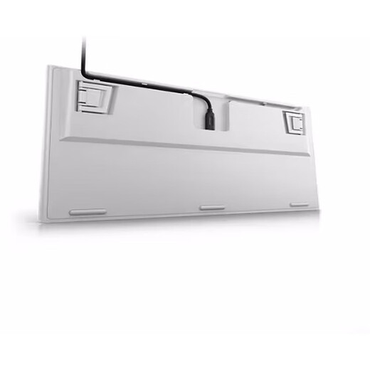 Alienware AW420K white TKL wired gaming keyboard mechanical keyboard cherry red shaft RGB lighting new style white RGB multi-color backlight, cherry red shaft
