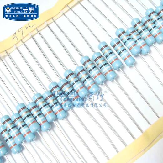 Yunye 3W color ring resistor metal film resistor 3W 39R accuracy 1% 50 pieces