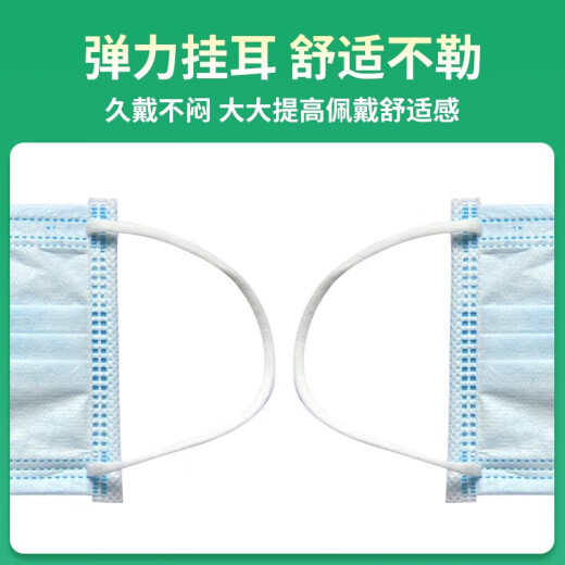 Shifeng Disposable Medical Surgical Mask 10 Pack/Individual Pack Optional Three-layer Non-Woven Fabric Light Breathable Mask without Breathing Valve [10 pcs/pack of 100 pcs in total] Medical Surgical Mask Sterilization Type