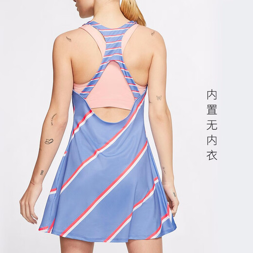 耐克（Nike） 康友网悦 2024款耐克Nike女子网球连衣裙法网网球速干运动裙 法网 CI9227-478 S