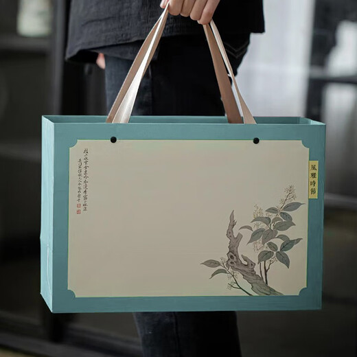 Boyei (BW) antique ceramic tea cans large cans household sealed moisture-proof tea cans gift box packaging elegant season 2 gift boxes