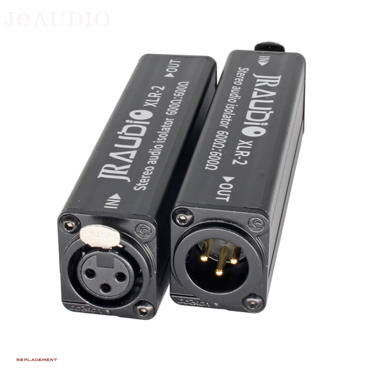 JRAUDIO professional audio noise isolator signal isolator filter eliminates audio noise current isolator eliminates common ground current sound noise reducer 3.5 audio line + isolator + 6.35 audio line