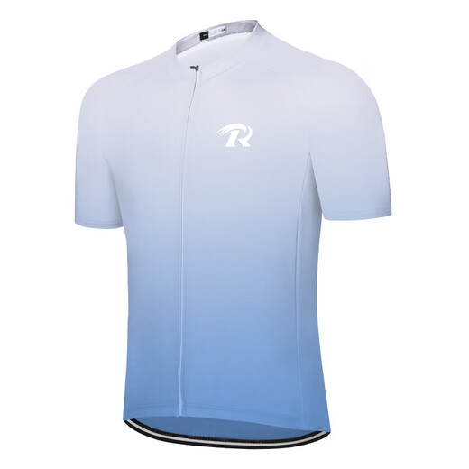 ROGTYO cycling suit summer short-sleeved men's top road quick dry short-sleeved suit bicycle riding pants shorts bicycle clothes [Colorful series shorts suit] Gradient green L