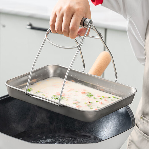 Onlycook 304 stainless steel steamed cold skin rice roll steaming tray household tea tray grilled fish plate cold skin gong small size