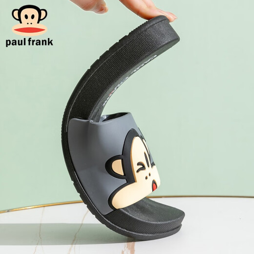 Big-mouthed monkey PaulFrank slippers for women summer children parent-child couple fashion cartoon home bathroom slippers men PF6219 blue 38