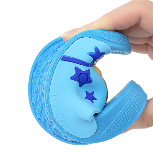 Paw Paw Team Children's Slippers 3-5-8 Years Old Boys Toddlers Soft Bottom Anti-Slip Girls Home Casual Slippers Children's Sandals 1988 Sky Blue Size 18 Inner Length 17.5cm