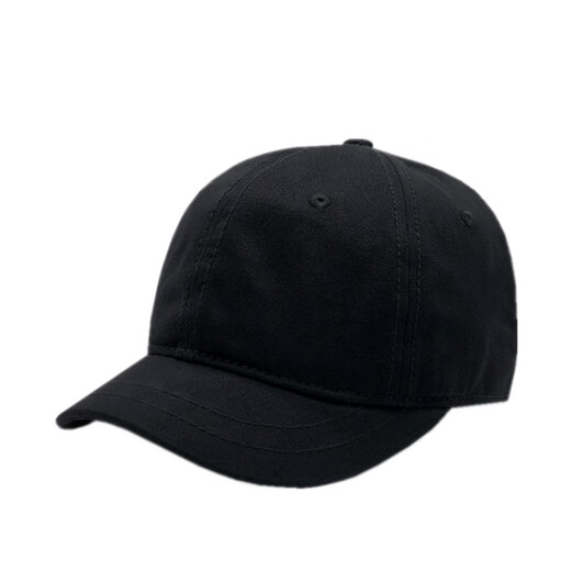 Men's hat with short brim, American retro trend, versatile all-season fashion baseball cap for women, Korean style peaked cap, trendy brand YSM-50 black, unisex (55-60cm) adjustable
