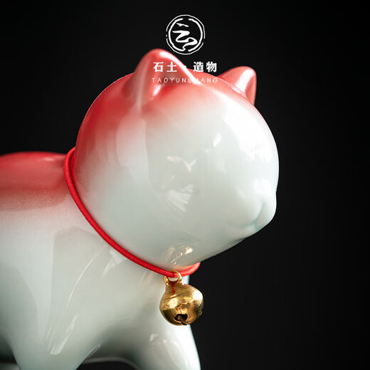 Tao Yunshang boutique cute ceramic kitten tea pet tea table tea table tea art ornaments trinkets tea toys tea set accessories gifts Xiaofu Cat-Mao Ni Xiaohuo