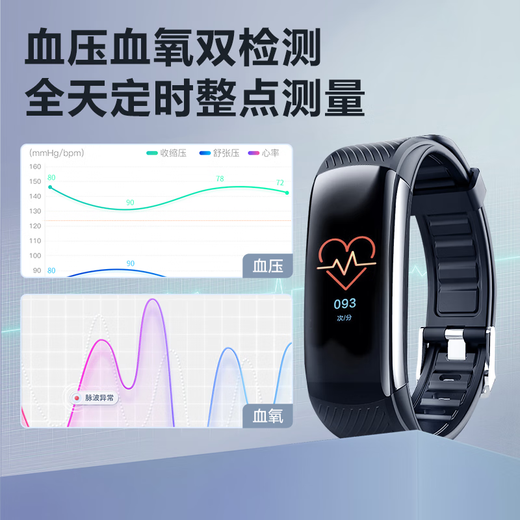 Suoying [Deutsche Qualität] Blutdruckmessung Watch Ring intelligente Gesundheitsüberwachung Körpertemperatur Herzfrequenz Herzpuls Blut Sauerstoff Nicht-medizinische Übungspositionierung von Schlafmesser professionellem Schlafmesser Blutdruck Herzfrequenz Blutsauerstoff + Fernpflege für Familie | Körpertemperatur Schlafüberwachung Smart Watch hohe Präzision intelligentes Sportarmband Blut Sauerstoffsättigung Schrittzähler Männer und Frauen, die ältere Menschen laufen