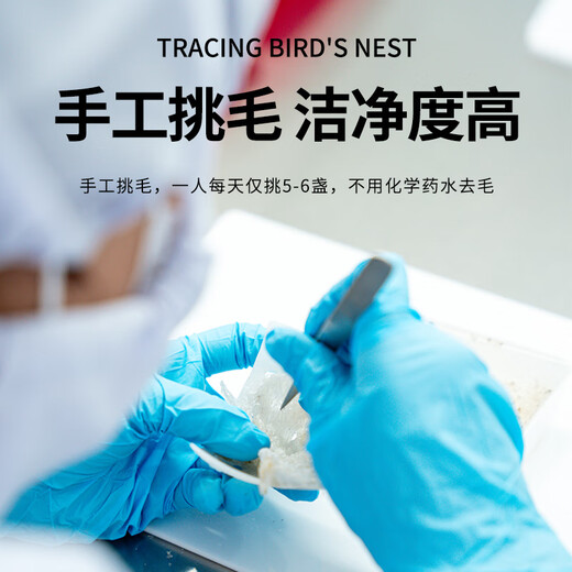 Schmuck Engel [importiertes Vogelnest] Indonesische Herkunftsspur-Nest-Nest One Cup One Code Schwangere Frauen Vogel Nest Nutritional Products Neujahrs Geschenkbox Geschenk 9A50G ausgewählter Origin-Trace-Vogel-Nest (geben Sie ihm ein Luxusgeschenkpaket)