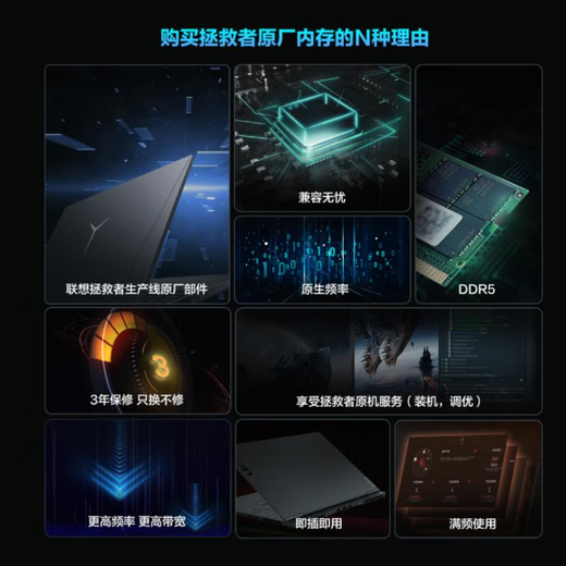 Lenovo's new Savior Y7000Y9000P original notebook memory upgrade original memory Lenovo Y7000P 2024 2025 memory Samsung DDR5 5600 memory Savior original memory game upgrade speed up 32GB 1 piece 32G 5600