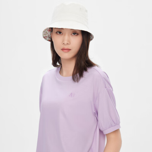 AIGLE RETRACIA AIGAO ACS23WTSH009 FUBRA PIMA Outdoor PIMA COMOLO COLDE COLLE RED REDED Camiseta Camiseta de manga corta Lilas Purple AQ983 L (170/92a)