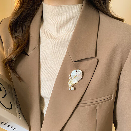 Jingli Jingda Brooch High-end Women's Light Luxury Exquisite Niche Corsage Set Teacher's Day Gift for Female Teachers High-end Practical Exquisite Yulu You You Brooch Set Gift Box