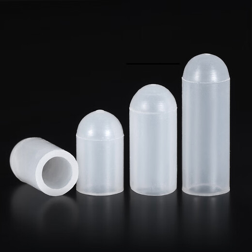 JINGGONG silicone sleeve, high temperature resistant protective sleeve, screw anti-collision pipe sleeve, threaded screw electroplating, multi-purpose waterproof rubber dust cap M3*13 (50 pcs/industrial grade)