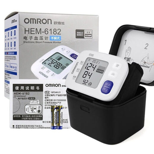 Medidor de presión arterial de Omron Muñeco de la muñeca Inicio del instrumento del instrumento 6160 6182 Instrumento de medición de presión electrónica de la muñeca 6182 [Información de chip/texto de texto/mensaje arterial alto] Informe]