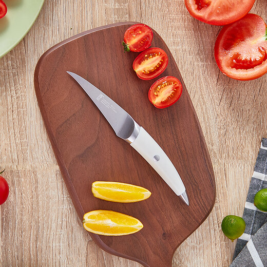 Tuo White Knife Set German Steel Slicing Meat Chef Knife Chopping Bone Chopping Bone Chopping Fruit Knife Kitchen Knife Seagull White (ABS Removable Knife Holder) 7-piece Set