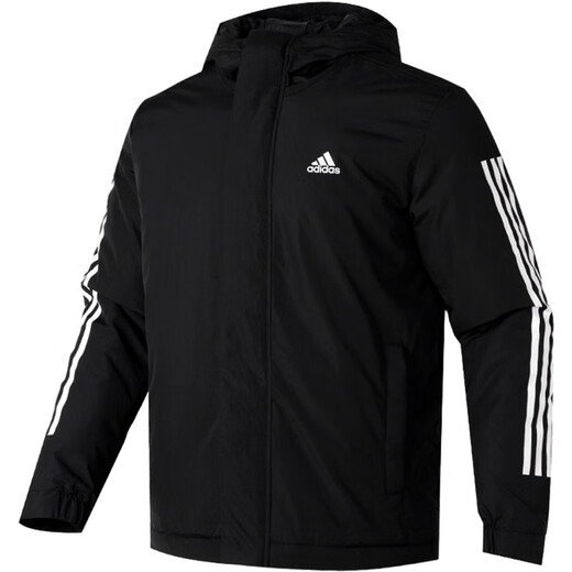 Adidas 阿迪达斯官方舰店男装 冬季新款运动服连帽防风棉衣外套保暖棉服 IV9230/橄榄绿/御寒保暖 M