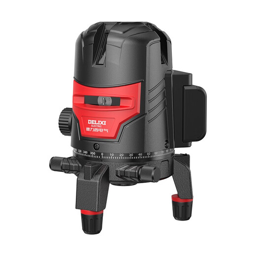 DELIXI ELECTRIC infrared level meter high-precision strong light thin line automatic leveling green light blue outdoor outdoor construction portable laser high-precision strong light green light 2 lines + two batteries