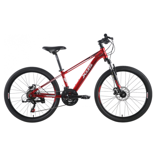 Xidesheng Chinese style 24-inch youth bicycle boys and girls 21-speed variable speed bicycle red and black