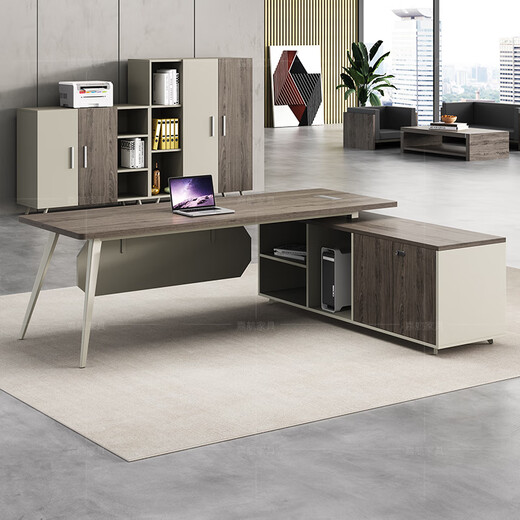 Jiahang boss desk desk leader president desk office single employee desk and chair 1.6 meters boss table + chair L1