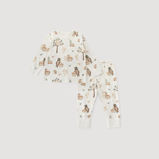 Bali Pig Children's Automne Clothes Warm Home Pyjamas Boys Home Suit Baby Girl Sleeping Vêtements Sleect Garden 100