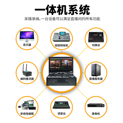 
JiaTV Video Director Switching Station Live All-in-One 9900PLUS Multi-Cell Director Live Keying Multi-Platform One-click streaming Pushing Weizan Douyin Teaching Conference Recording 9900Plus Director (8-way 4K Version) Built-in mixer