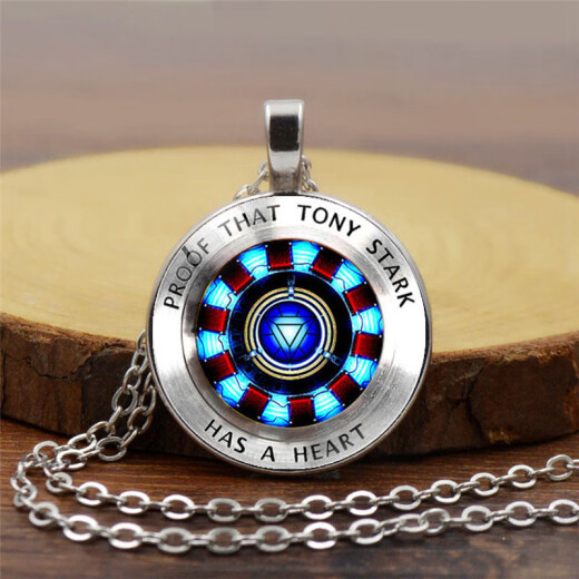 
Iron Man Reactor Necklace Key Backpack Pendant Avengers Marvel Peripheral Gift Metal Pendant Gift Style 5 XSWX1389-Silver