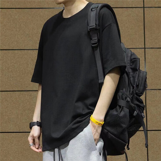 adidas\阿迪达斯短袖T恤男装 2024夏新款运动服跑步棉质舒适圆领休闲上衣半袖T恤 黑色/IC9793/棉质透气 S/175/92A
