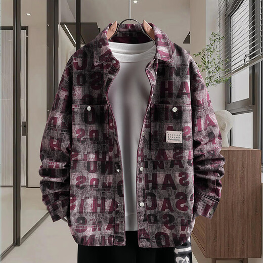 Han Leling Denim Jacket para niños en primavera y otoño nuevo estilo de la chaqueta de camisa juvenil para estudiantes de secundaria y senior de secundaria