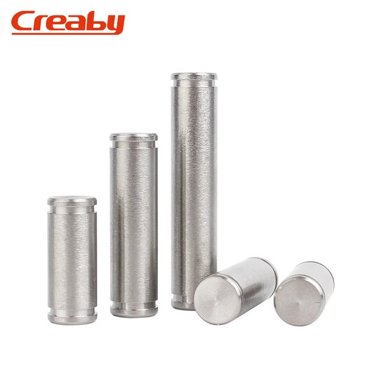 Creaby304 stainless steel slotted pin double-headed circlip pin two-slot positioning cylindrical pin fasteners M12x45 2 sets