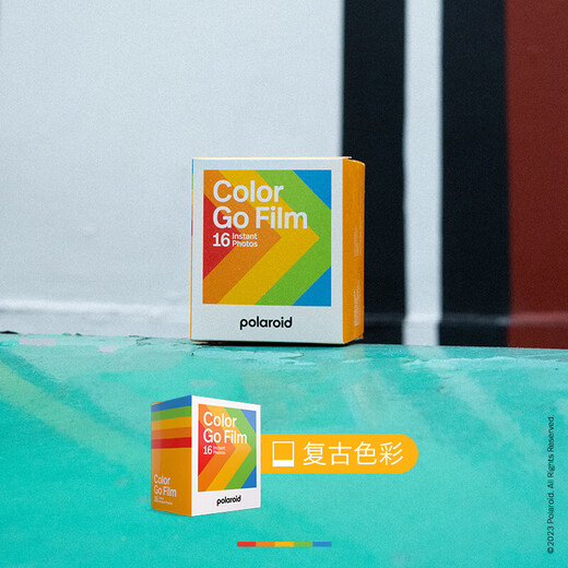 Polaroid Photo Paper Go Color Photo Paper Mini Mini Mini Papel de imágenes de imágenes de un solo tiempo Adecuado para el modelo de marco blanco Color 6 Embalaje [48 imágenes] 6212