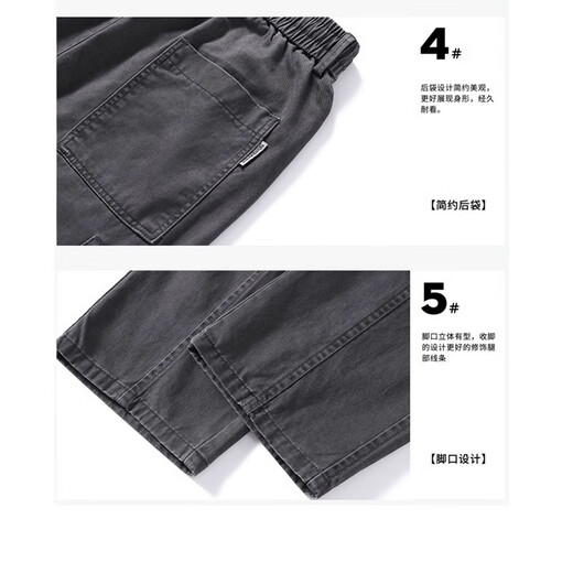 Queli Casual Pants Men's American Logging Overalls Men's 2025 Loose Straight Wide Leg Pants Men's Autumn Men's Pants Plus Velvet 2345 Army Green XL