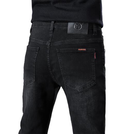 Wird kein kleines Monster G5G6 Jeans Herbst Slim gerade Hosen Frühling und Herbst Trendy Brand Wasser Waschen Casual Hosen Herbst Herbst 1048 Black 28